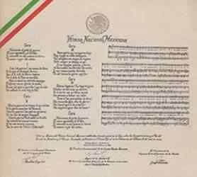 Letra del Himno Nacional Mexicano
