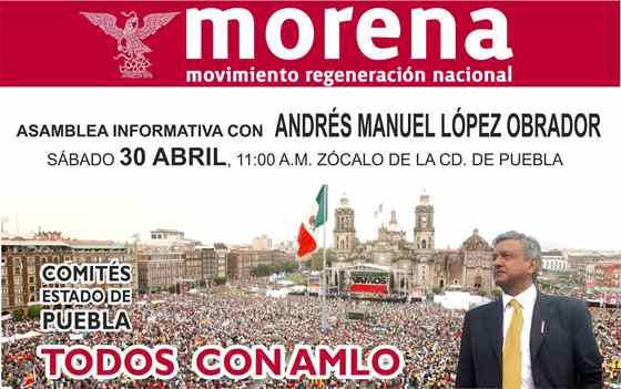 Volante Asamblea Informativa MORENA Puebla Volante Asamblea Informativa MORENA Puebla