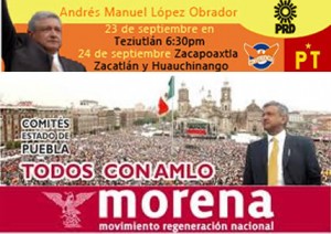 Visitará AMLO Teziutlán, Zacapoaxtla, Zacatlán y Huauchinango